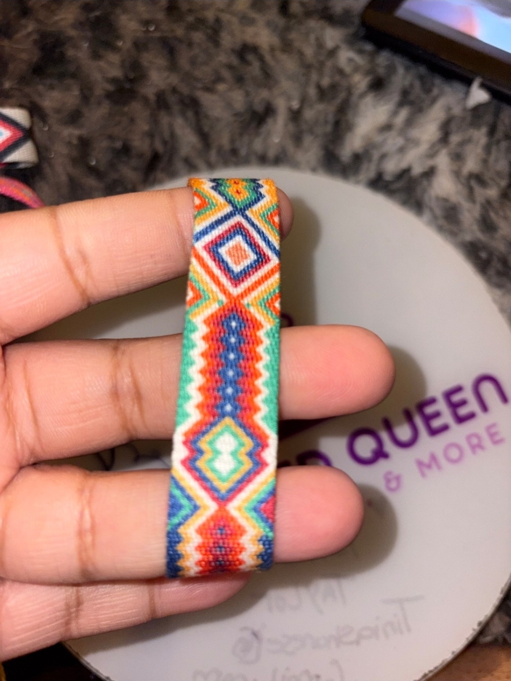 Colorful Geometric Woven Bracelet
